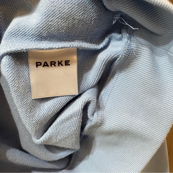 Light Blue PARKE Mock-Neck Pullover Sweatshirt - Picture 7 of 10